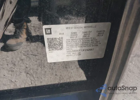 2018 Chevrolet Malibu 1Ls from USA, damaged, VIN 1G1ZB5ST7JF242667